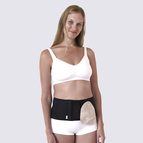 Ostomy clearance support belt